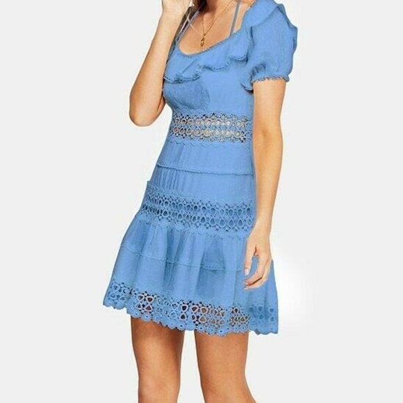 Free People Cruel Intentions Crochet Mini Dress 6 - Picture 3 of 3